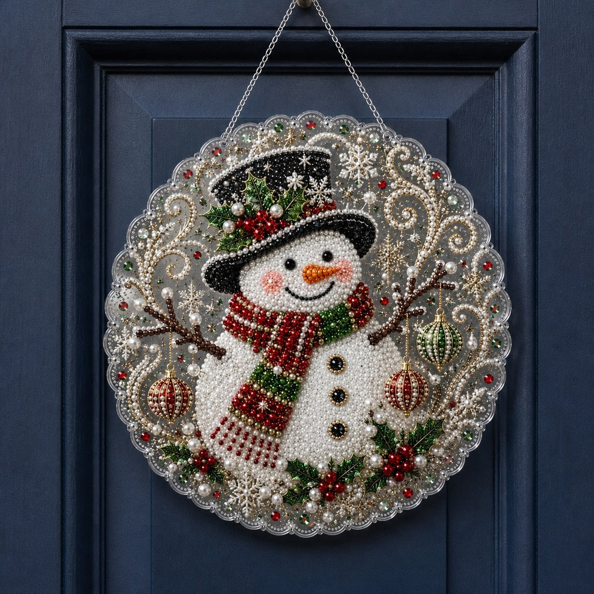 Snowman Diamond Painting Ornament Kit