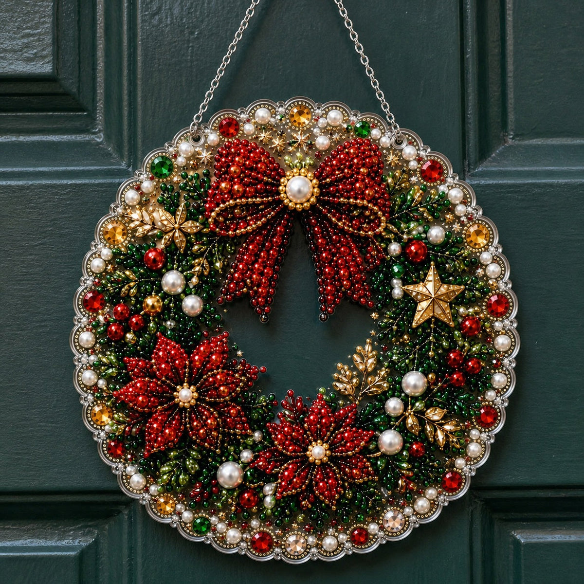 Christmas Wreath Diamond Painting Craft Kit